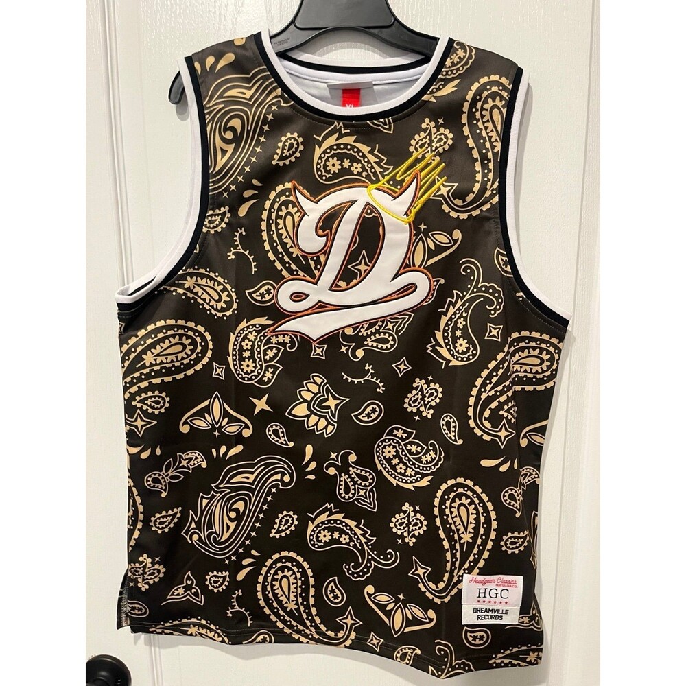 Headgear Classics Dreamville Records J. Cole Born Sinner Jersey Youth XL